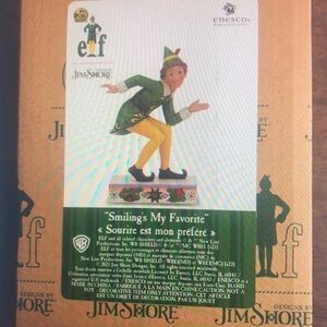 Jim Shore Christmas Figurine Buddy Elf Posing Smiling’s My Favorite 6013940 NWT